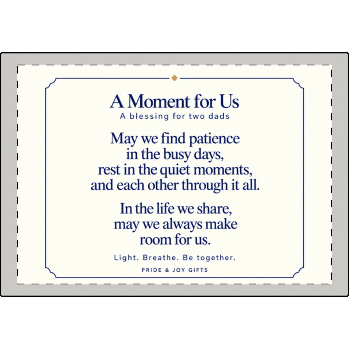 A Moment for Us — Two Dads Candle & Relaxation Gift Set
