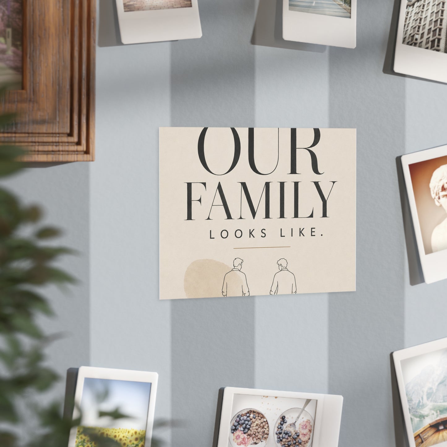 This Is What Our Family Looks Like | Two Dads Family Wall Art