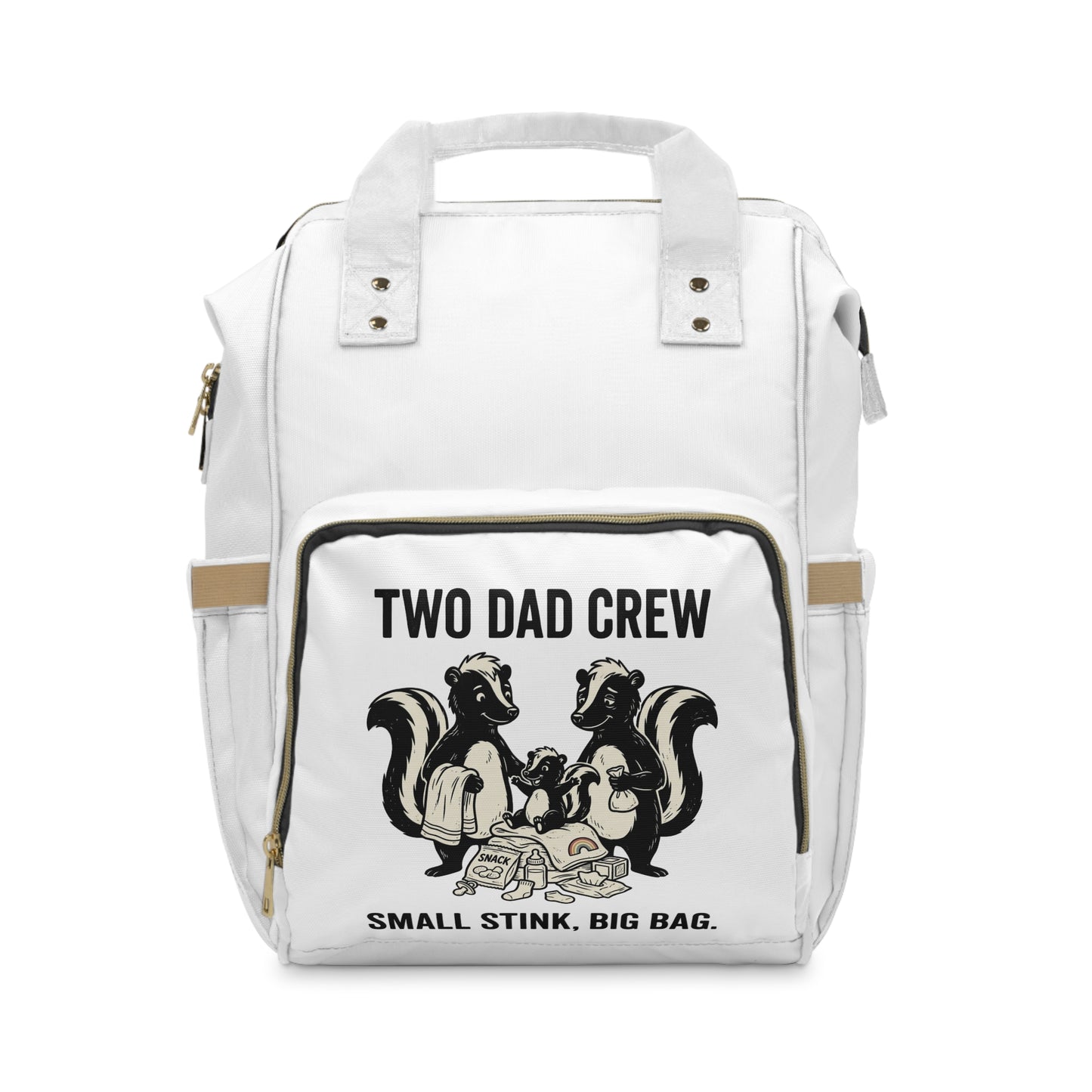 Two Dad Crew™ Diaper Backpack | Small Stink. Big Bag.