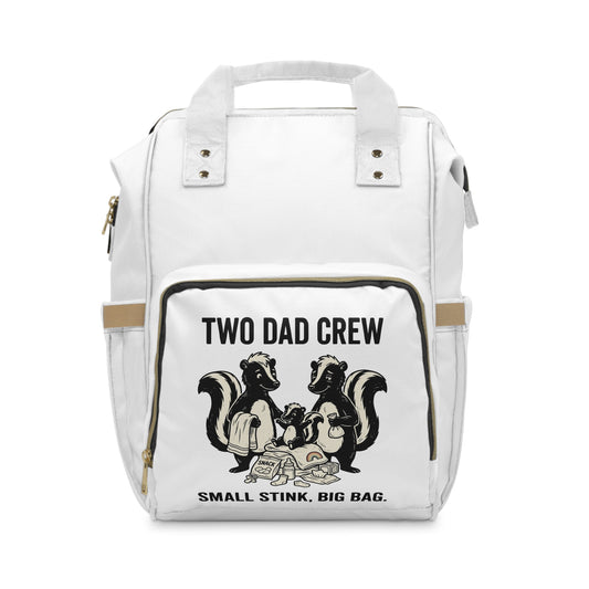 Two Dad Crew™ Diaper Backpack | Small Stink. Big Bag.