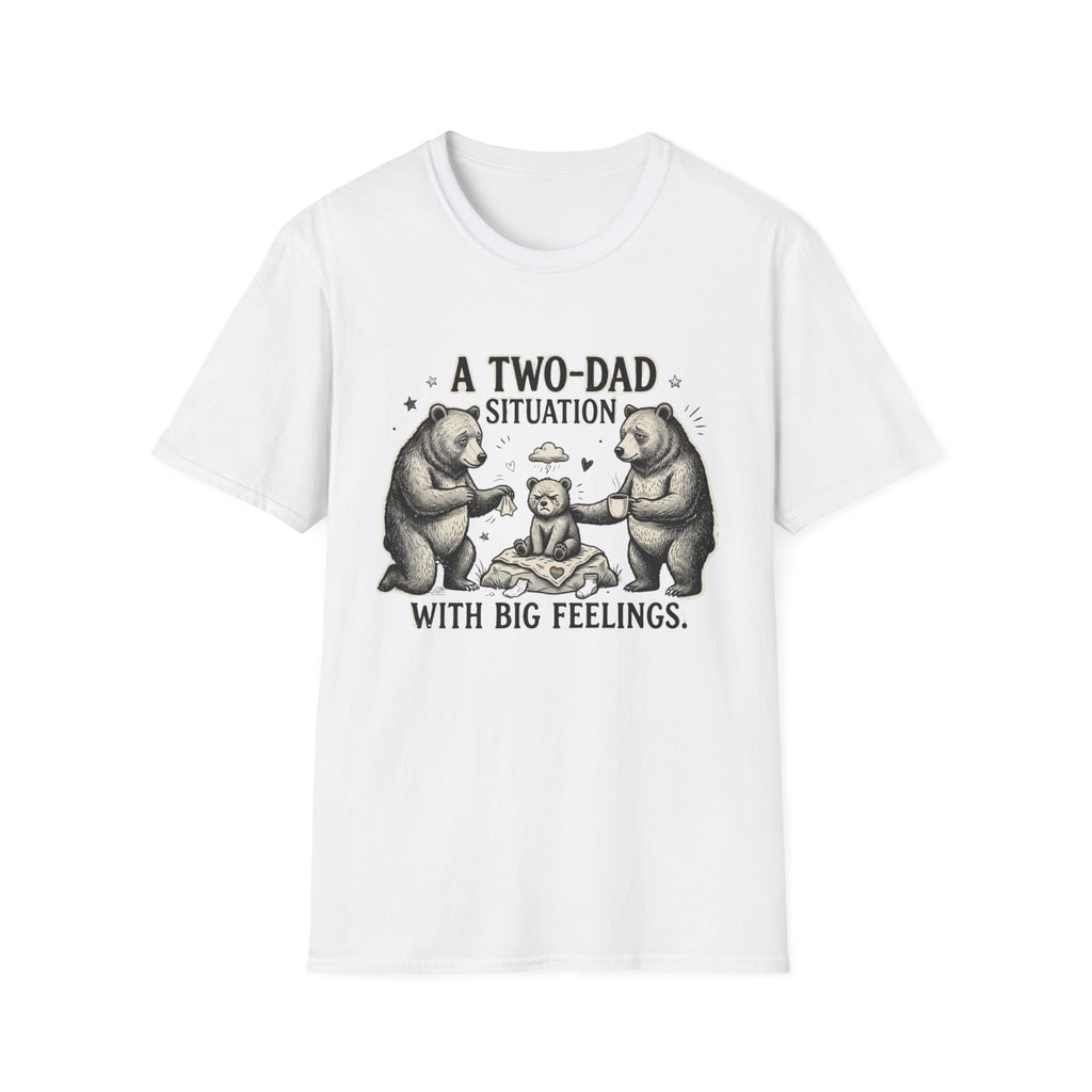 Copy of Copy of Copy of Two Dads One Selfie T-Shirt – Funny Gay Dad Father’s Day Tee