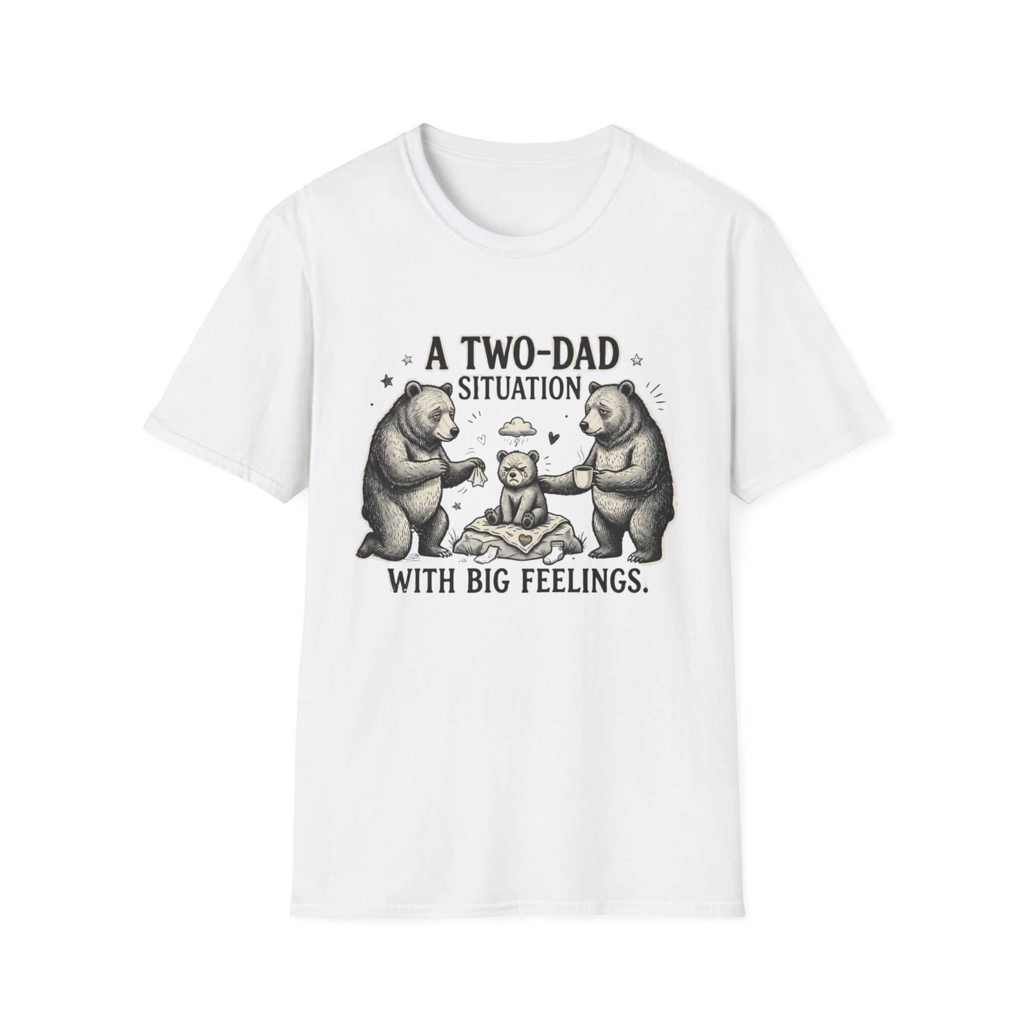 Copy of Copy of Copy of Two Dads One Selfie T-Shirt – Funny Gay Dad Father’s Day Tee