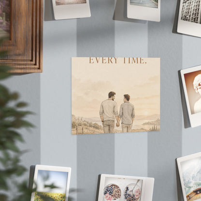 I’d Choose You Every Time | Two Dads Love & Family Wall Art Print