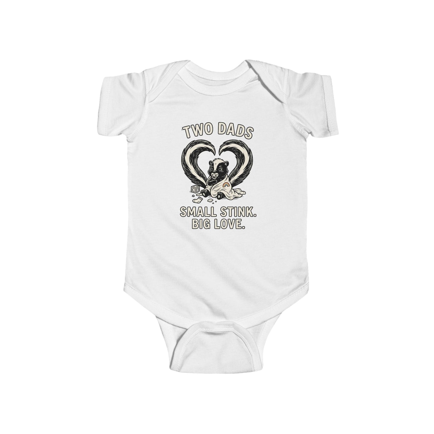 Two Dads. Small Stink. Big Love.™ | Baby Bodysuit