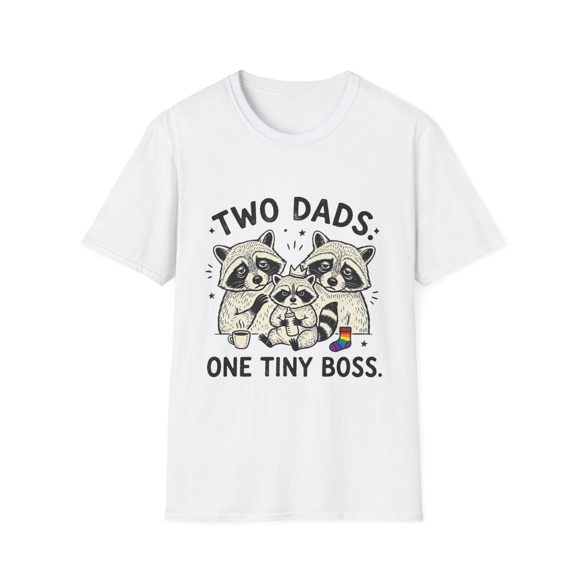 Two Dads One Selfie T-Shirt – Funny Gay Dad Father’s Day Tee