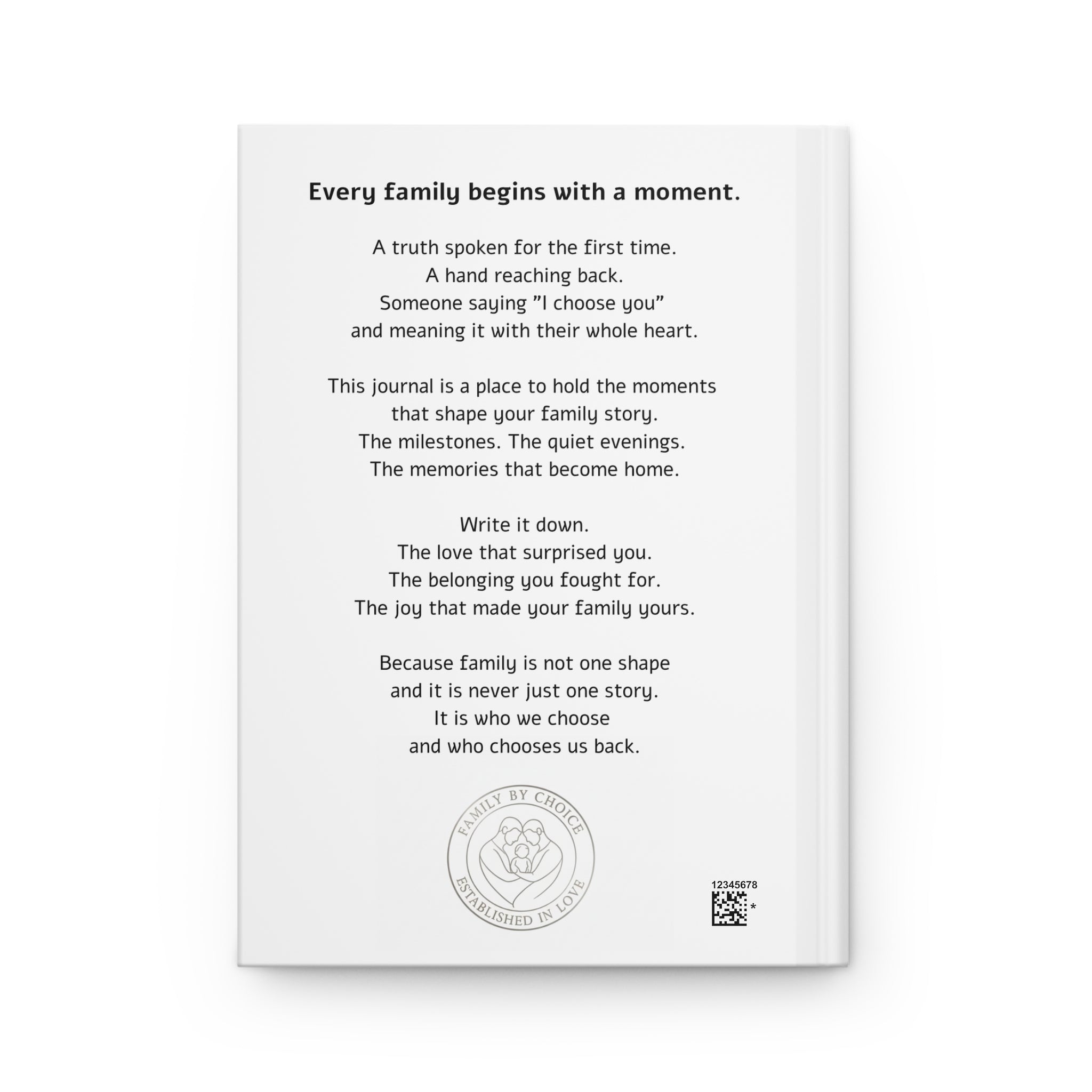 Our Family Story Journal – Family by Choice Memory Book