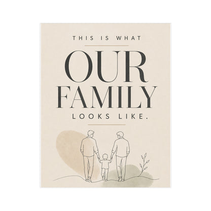 This Is What Our Family Looks Like | Two Dads Family Wall Art