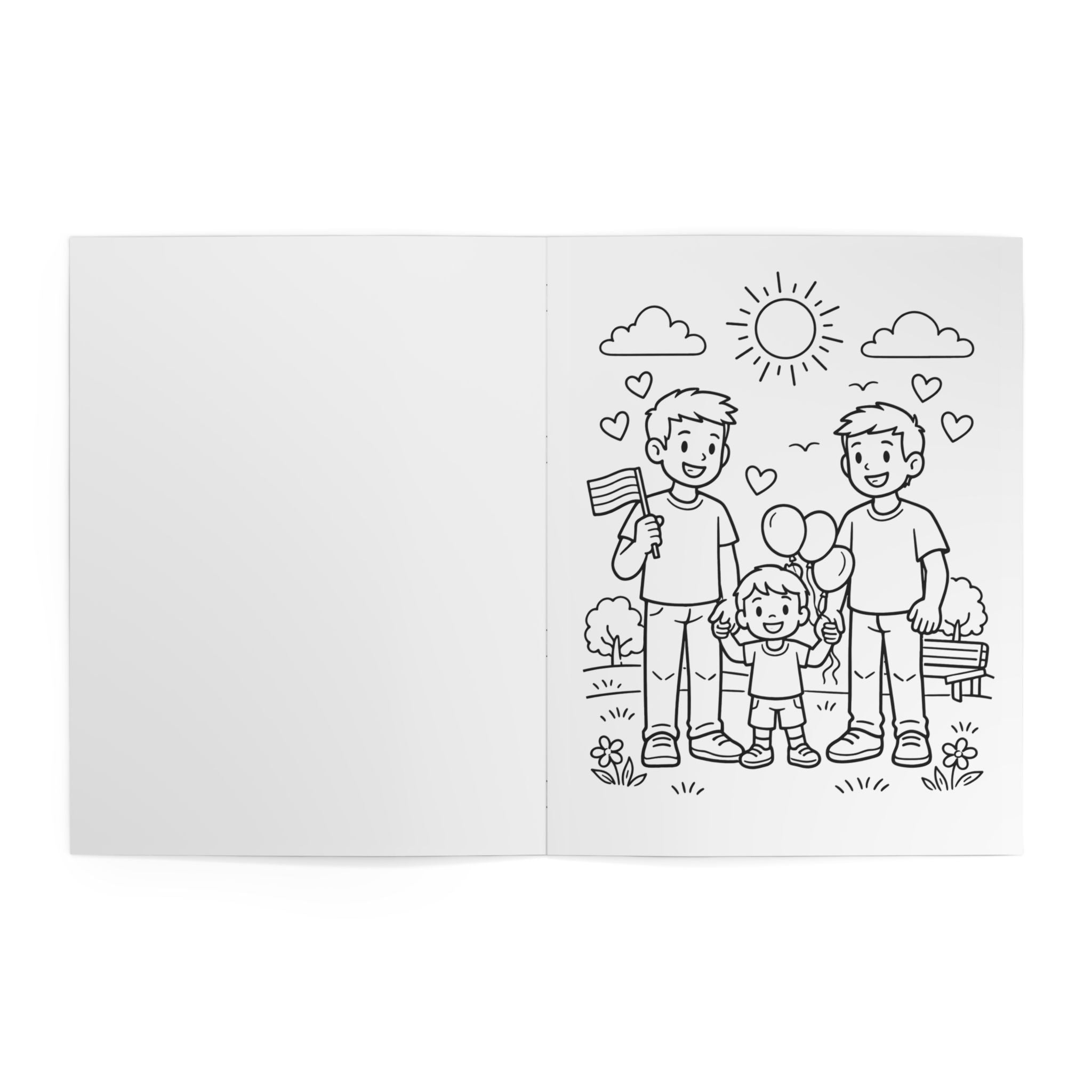 Our Two Dad’s Pride Adventure: A Family Coloring Journey
